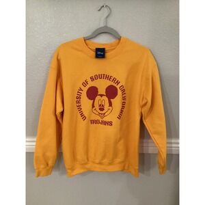 Disney Blue 84 USC‎ Trojans Mickey Mouse Sweatshirt Gold University of Southern